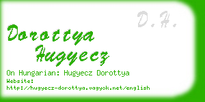 dorottya hugyecz business card
